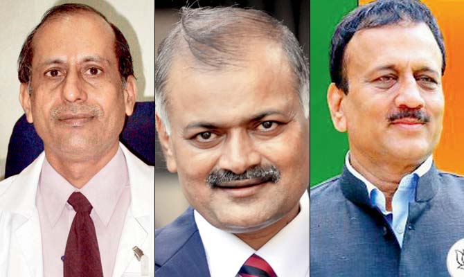 Clockwise from left: Medical Education Minister Girish Mahajan says the stipend will be increased to Rs 15,000-25,000. Dr Pravin Shingare, director, DMER, and TP Lahane, dean, GMC, have also assured that the hike in honorarium is in the works; mid-day’s report