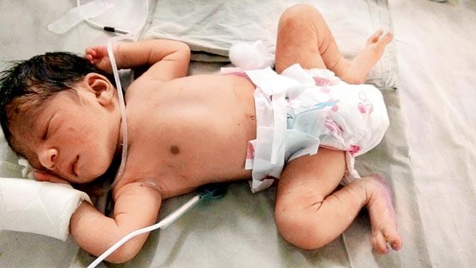 Another newborn was recovered from Mumbra on Saturday