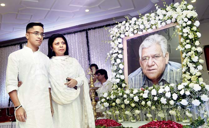 Actor Om Puri passed away on January 6 following a heart attack