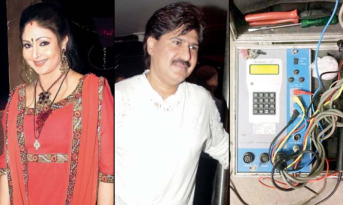 (From left) Rati Agnihotri and her husband Anil Virwani have been charged with the amount for using a tampered meter since 2013