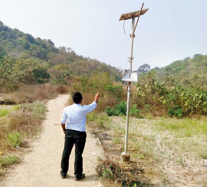 The solar lights on the path are broken and the locals want lights to be installed immediately