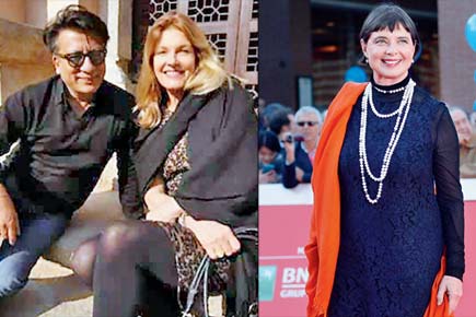 Isabella Rossellini sports fashion designer Sonam Dubal's design