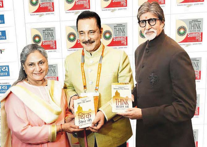 Subroto Roy with the Bachchans