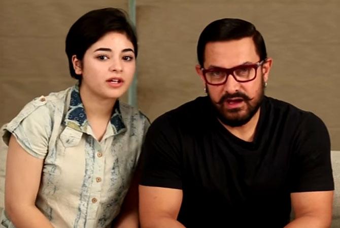 Aamir Khan and Zaira Wasim