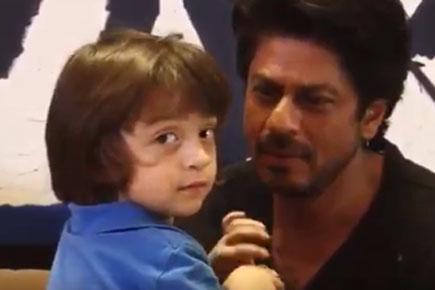 Shah Rukh Khan's son AbRam's cute voice in this video will make you go aww!