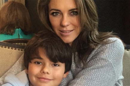 Photos: Elizabeth Hurley enjoys holiday with her son in Mumbai