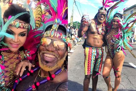 Chris Gayle and lover Natasha Berridge get some 'sugar' in St. Kitts