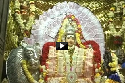 Watch Video: Idol of Goddess Kali adorned with Rs 2000 notes