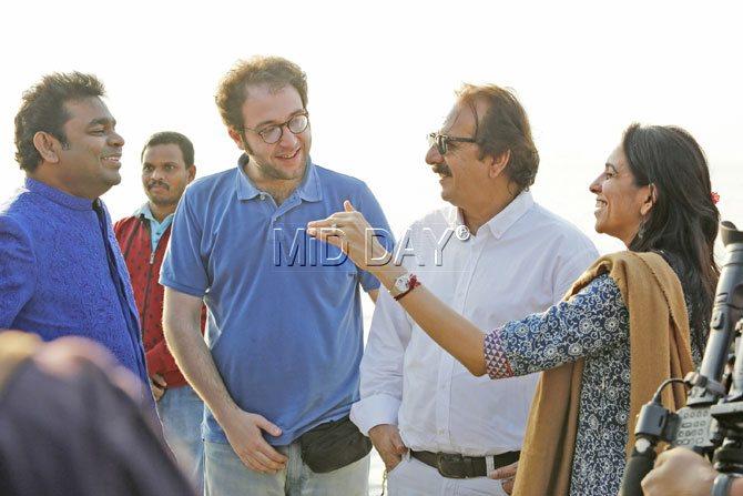 (L-R) AR Rahman, Majid Majidi