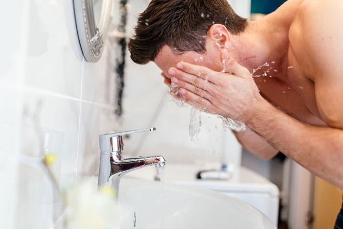Rinse, exfoliate, moisturise: Face care for men