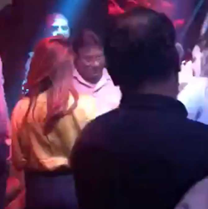 Video grab of Pervez Musharraf dancing in a nightclub