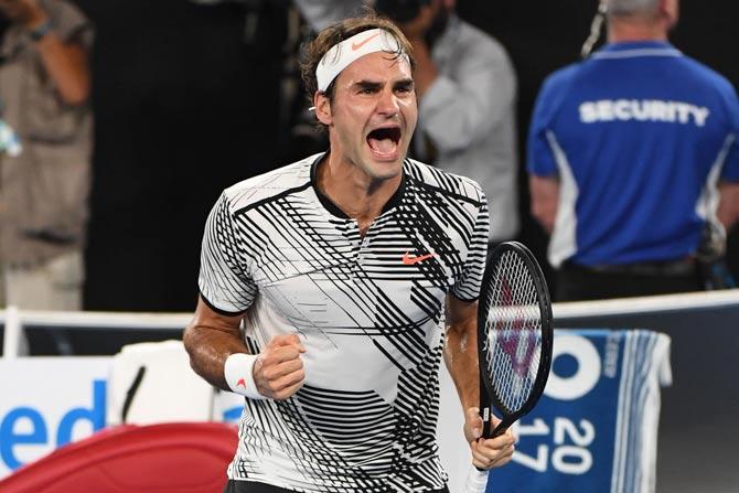 Roger Federer is overjoyed after winning the Australian Open