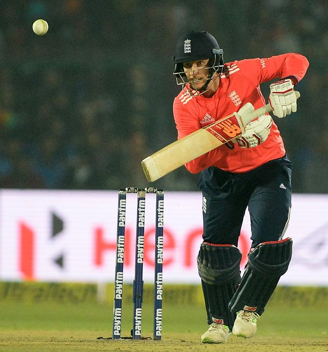 Joe Root during his match-winning innings against India at Kanpur in the first T20I. Pic/AFP