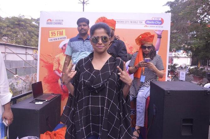 Marathi Diva Sai Tamhankar celebrates the launch of Radio City 95FM in Nashik