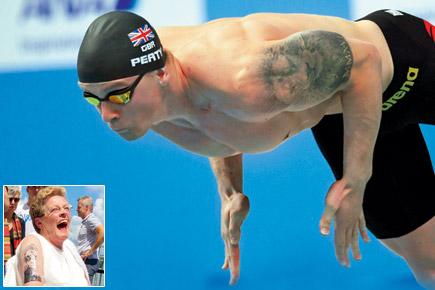 US swimming champion Adam Peaty's grandmother copies his tattoo