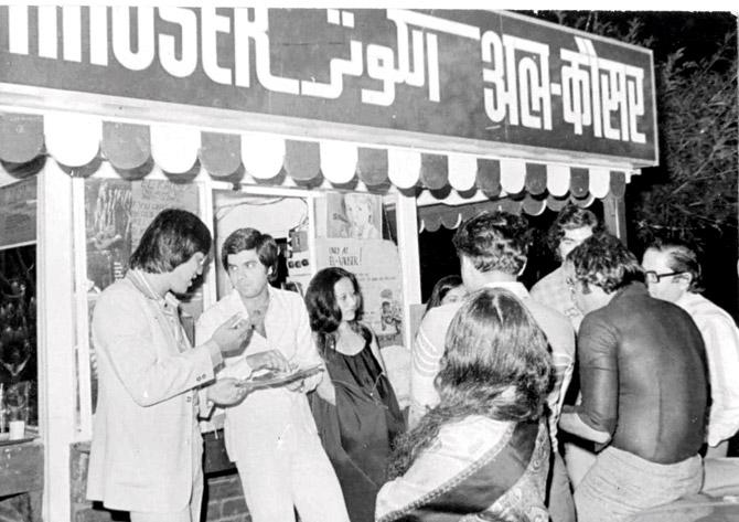 Danny Denzongpa at the opening in 1979. The shop was known for its kakori kebabs