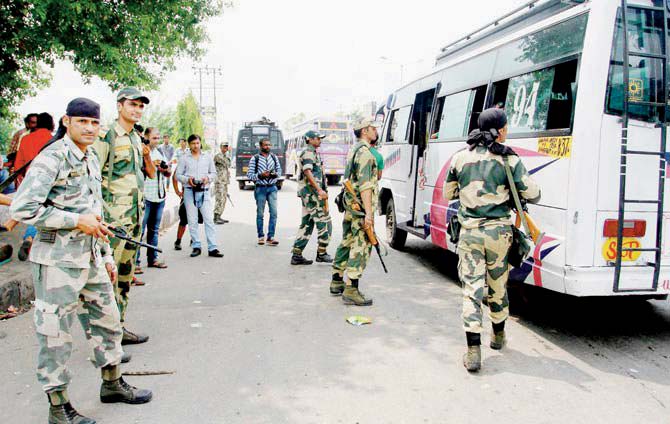 BSF personnel were rushed to the spot to assist the local police. Pic for representation