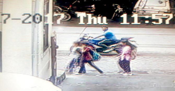 Devgare seen in a CCTV grab; mid-day