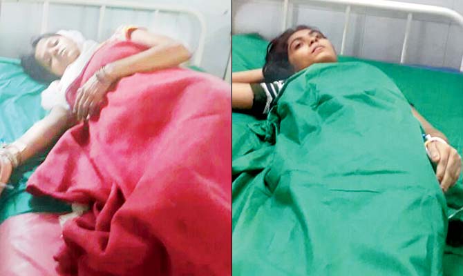 The injured, which includes a pregnant woman, have been admitted to Central Hospital. Pics/Navneet Barhate