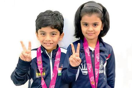 Bronze for city chess kids Aditya, Suhaani