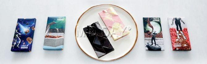As are the triangular patterns on the chocolate slabs Pics/Sayyed Sameer Abedi