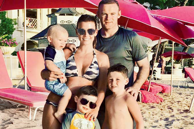 A recent family vacation of Rooneys