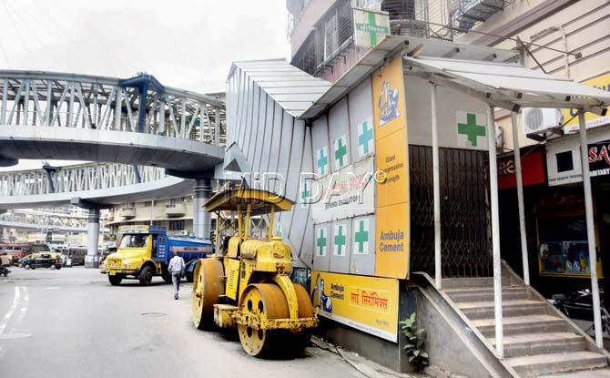 The escalator is out of business again. Pic/Bipin Kokate