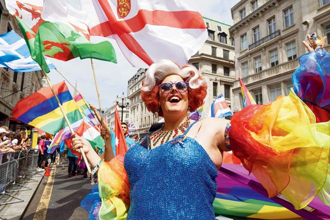 The annual Pride Parade in London. Pics/AFP