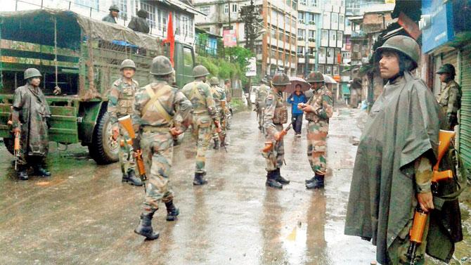 Police and security forces continue to patrol the hills