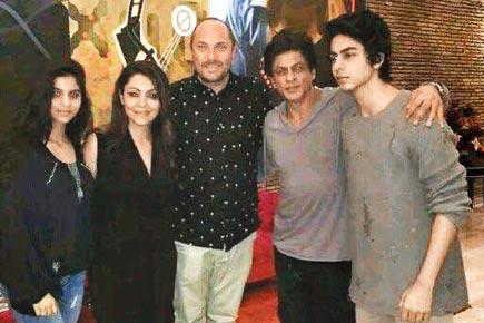 Why is AbRam missing in SRK's family pic with Gauri, Aryan and Suhana?