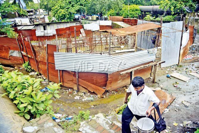 Construction of the toilet in Gautam Nagar has been stalled for the last two weeks