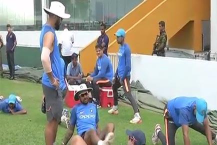 Watch: Indian cricket team sweat it out at practice session in Sri Lanka