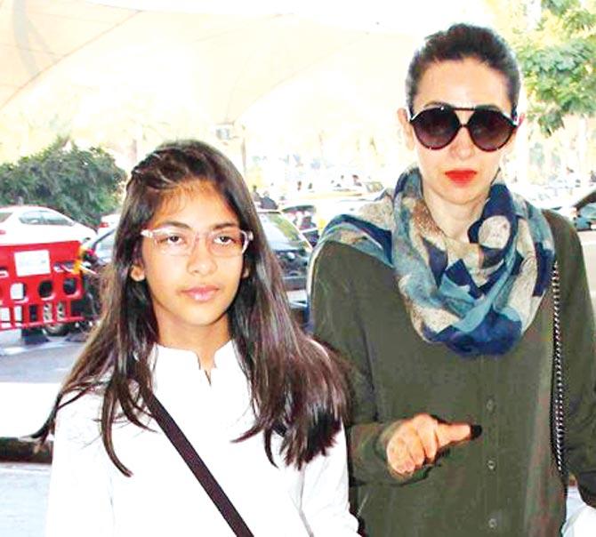 Karisma Kapoor with daughter