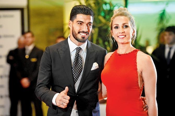 Luis Suarez and his wife Sofia Balbi