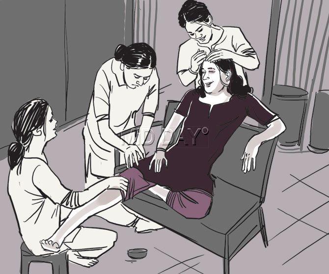 To return her favours, the other inmates would give her massages. Whoever provided her with these services would also get kickbacks. Illustration/Uday Mohite