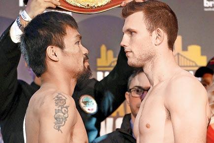 Boxing: Jeff Horns weighs in slightly heavier than Pacquiao