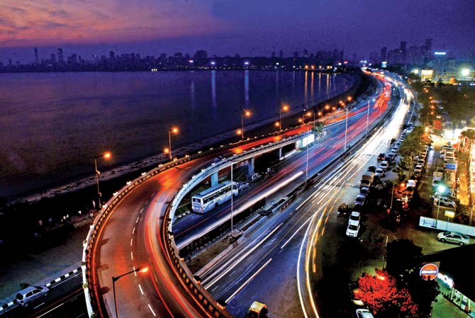The government can change the concrete things along this route. But it can’t change the essence of Marine Drive and what it represents for millions of Indians. File pic