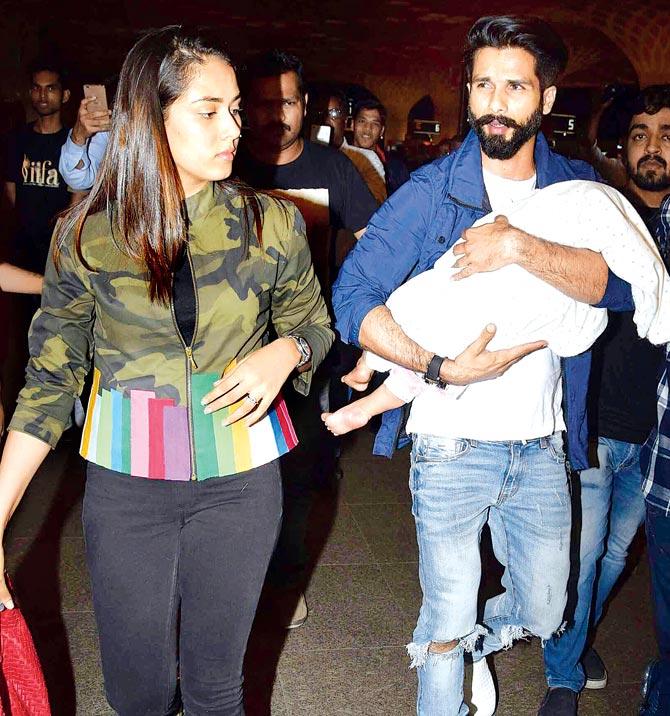 Kapoor leaving for New York with wife Mira and baby Misha