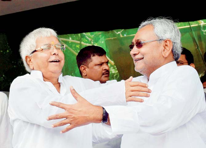 Nitish only returned as CM with Lalu