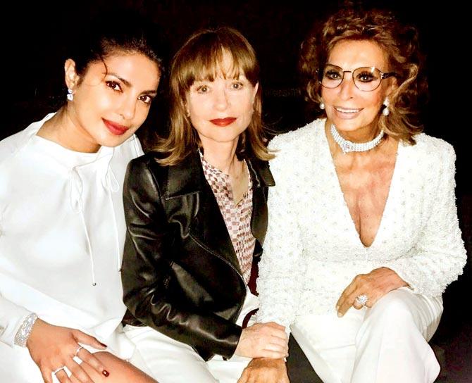 Priyanka Chopra, Isabelle Huppert and Sophia Loren