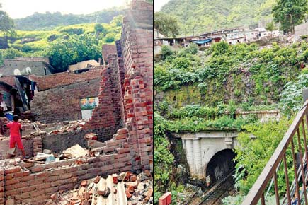 Forest dept kicks off slum-demolition on Parsik tunnel