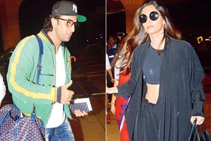 Spotted: Ranbir Kapoor and Sonam Kapoor at Mumbai airport