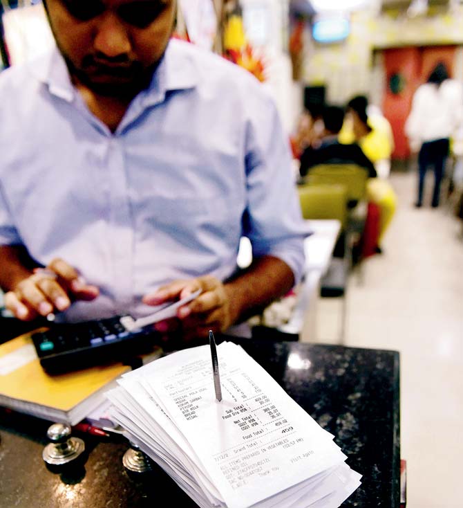 Some restaurants levy a Service Charge which, I’m told, is different from a Service Tax. There’s a Swachh Bharat Cess and Krishi Kalyan Cess too. Pic/PTI