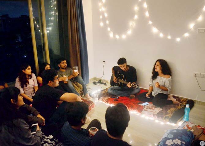 Rohan Kamath and Ilina Hats at a Beatmap party. Pic courtesy/Sanchi Kalani