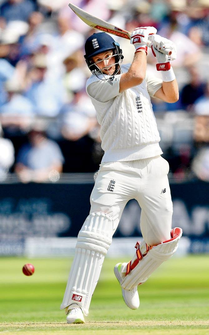 England skipper Joe Root is ecstatic after reaching his century against SA on Day One of the first Test at Lord