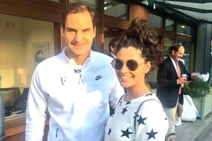 Whoa! Saiyami Kher just met Wimbledon champ Roger Federer
