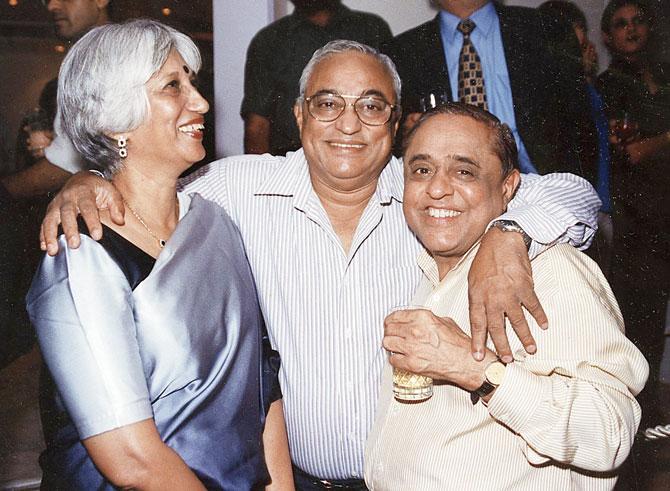 Sardesai recalls the days when Dilip (centre) would pick her up from St Xavier;s College where she taught