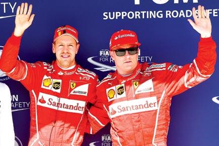 Sebastian Vettel seize pole position ahead of teammate Kimi Raikkonen