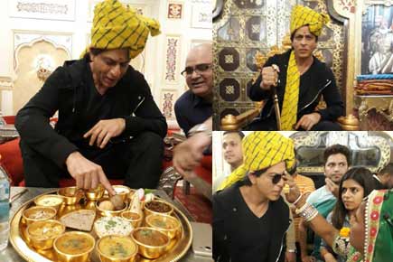 Jab Harry ate dal baati churma! Shah Rukh Khan tucks into Rajasthani food