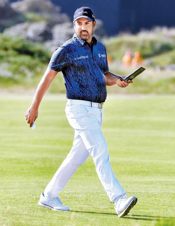 Shiv Kapur during a practice round before the 146th Open Championship in Southport on Monday. Pics/Getty Images